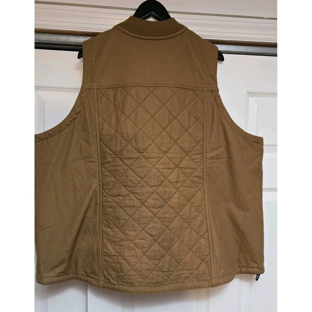 CARHARTT  Womans Rugged Flex Canvas Insulated Rib Collar Vest NEW 3XL - Picture 2 of 10